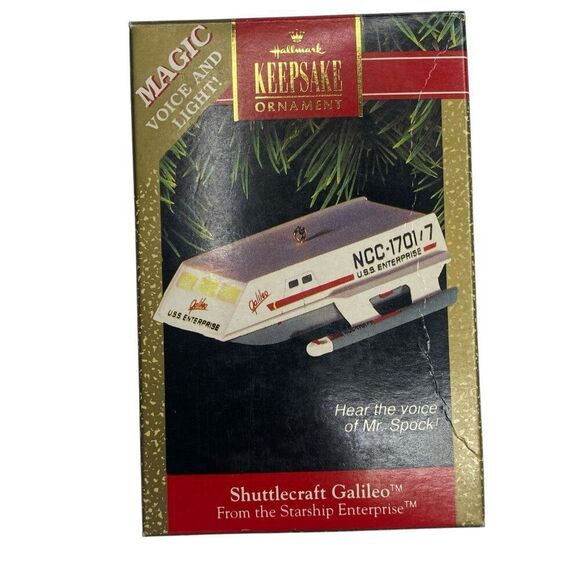 Shuttlecraft Galileo 1992 Hallmark Ornament Starship Enterprise - Picture 1 of 3